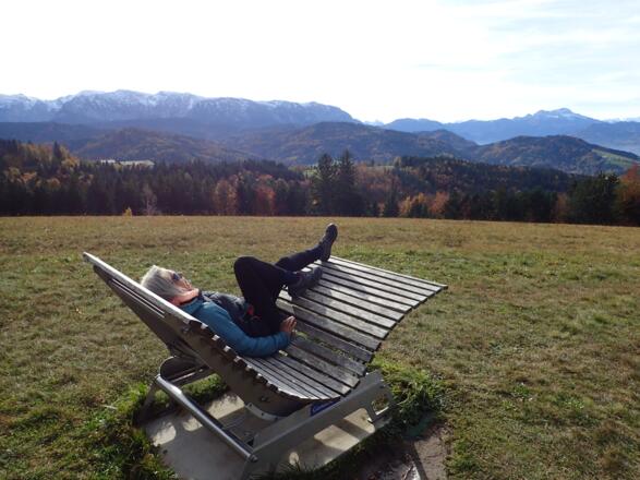 Blick zum Höllengebirge