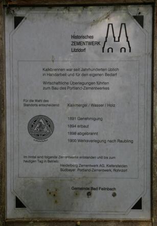 Pannello illustrativo cementificio Litzldorf