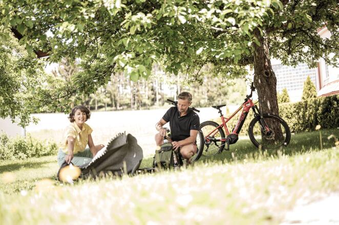 Picknick mit dem Rad