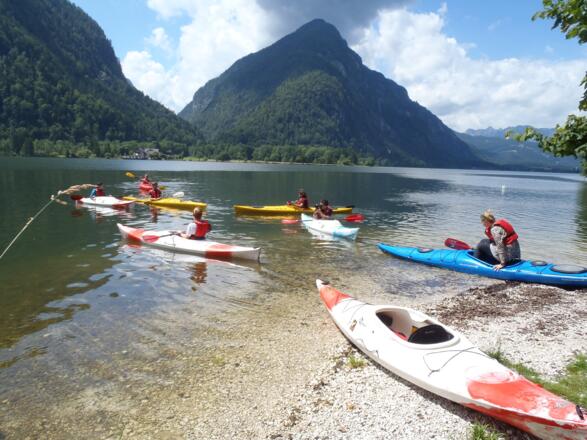 Kajakfahren am Hallstättersee
