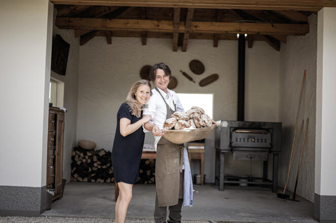 Gastgeber Thomas Hofer und Eva-Maria Puermayer