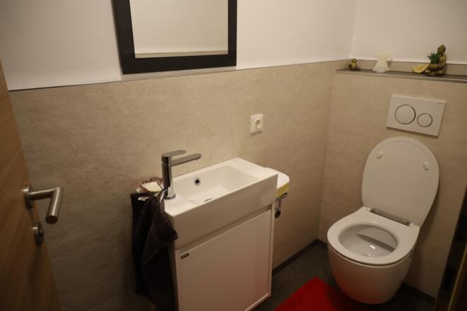 WC in der Ferienwohnung Waldfrieden