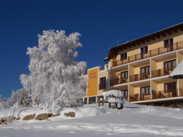 Hotel Rockenschaub im Winter_Ansicht vom Garten