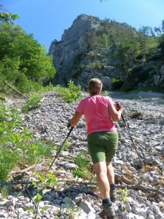 Geröllfeld unter der Schlösselschneid