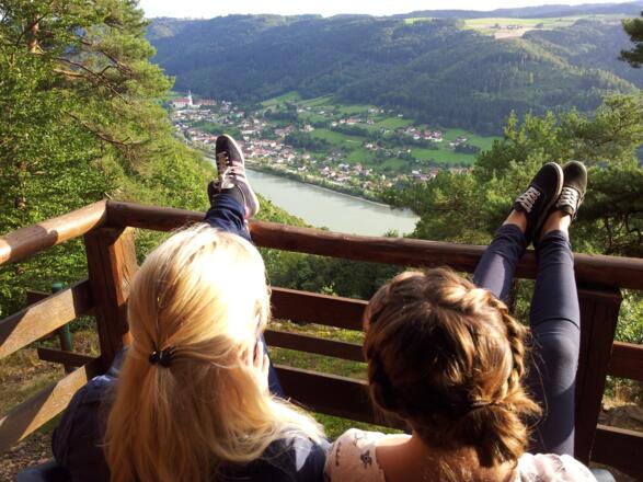 Ausblick zur Donau bei Engelhartszell