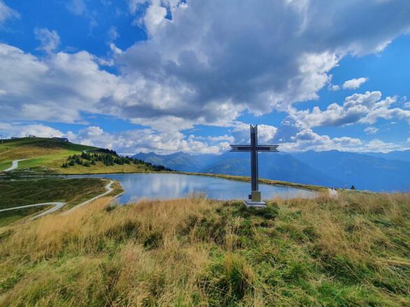 20 Gipfelkreuz an unserem hausberg