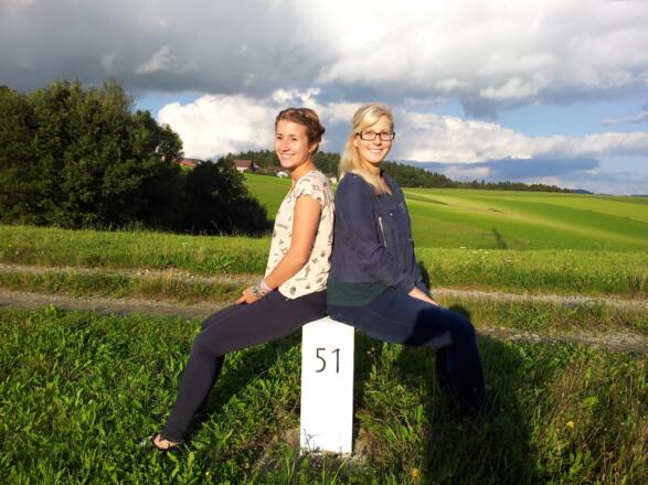 Grenzstein zwischen Österreich und Bayern