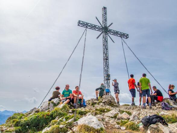 Auf dem Gipfel der Roten Flüh.
