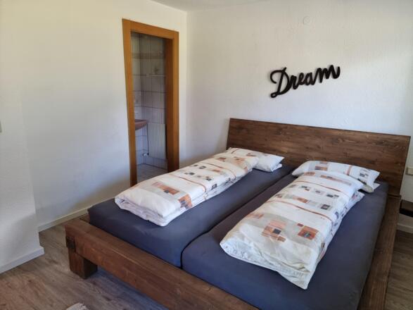 Doppelzimmer mit separater Dusche und Waschtisch