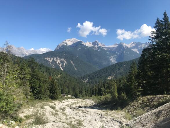 Blick zum Karwendelkamm