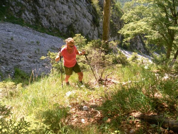 westlich der Geröllrinne