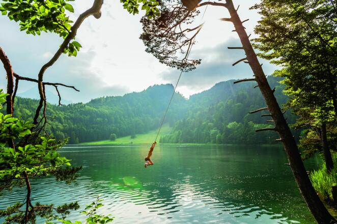 Seeschaukel am Alatsee