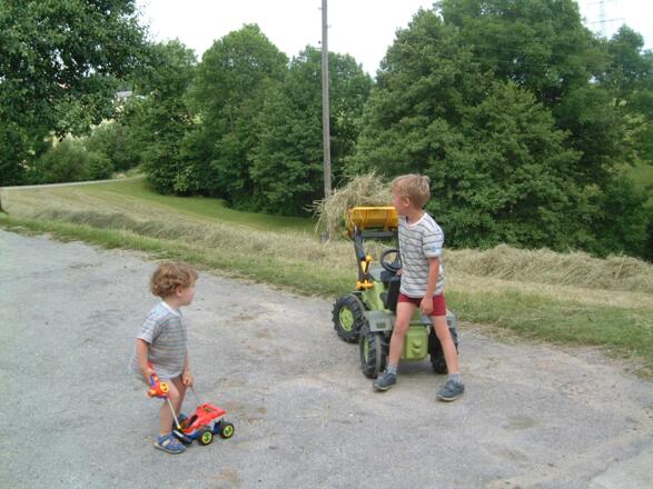 Eifriger Erntehelfer