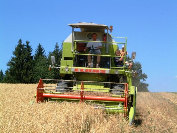 Highlight: Mit dem eigenen Mähdrescher mitfahren