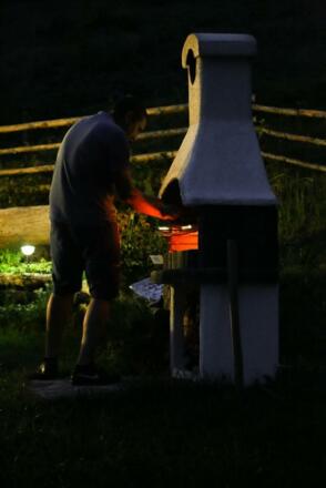 Grillplatz Nacht