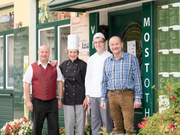 Personal mit Chef und Chefin