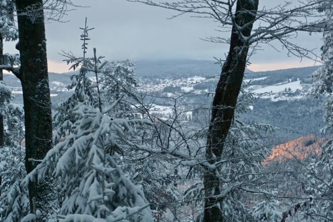 Blick vom Schopf nach St. Englmar