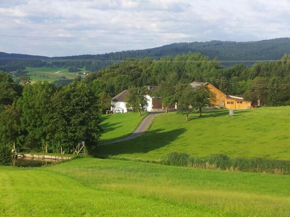 Einzelhof mit Ausblick ins Donautal