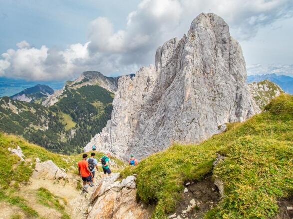Der Rückweg von der Roten Flüh erfolgt gleich wie der Hinweg.