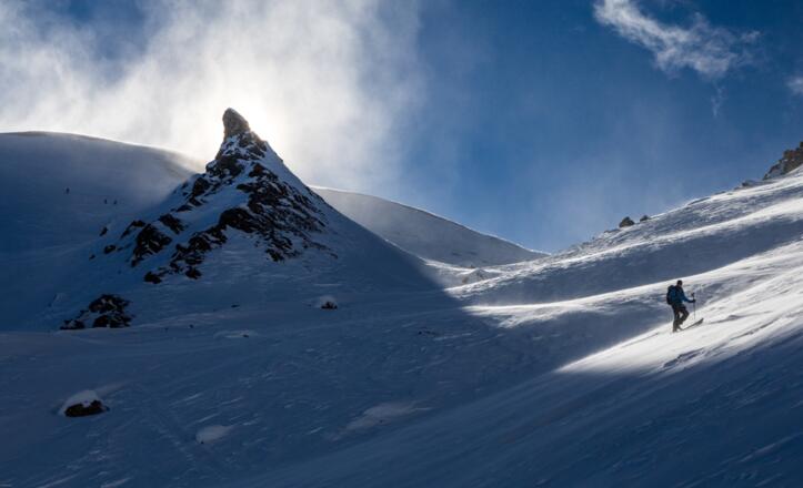 Aufwind für den Geier und Frost für den Skitourengeher