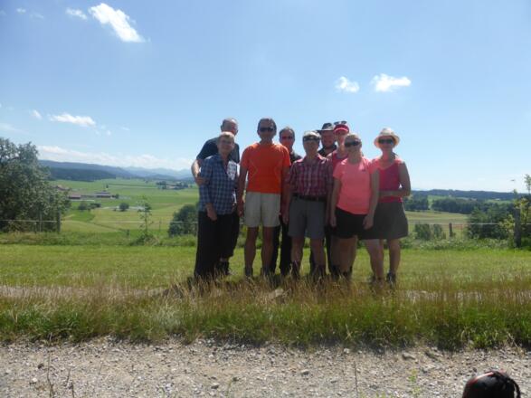 Der Übergang von Felder und Acker zu nur noch Wiesen.
