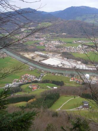 Tiefblick zum Ausgangspunkt