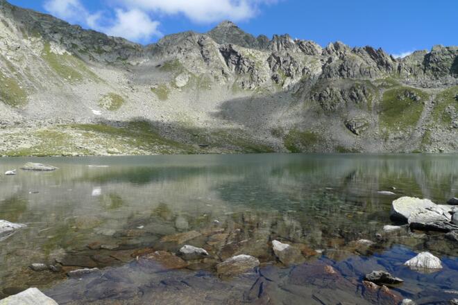 Die Seespitze, im Vordergrund der Oberseitsee