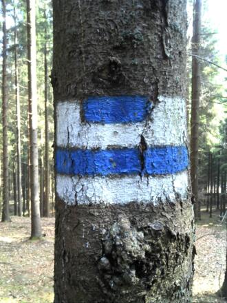 Nordwaldkammweg-Markierung