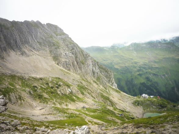 Das Prinz-Luitpold-Haus und Wiedemerkopf kommt in Sicht