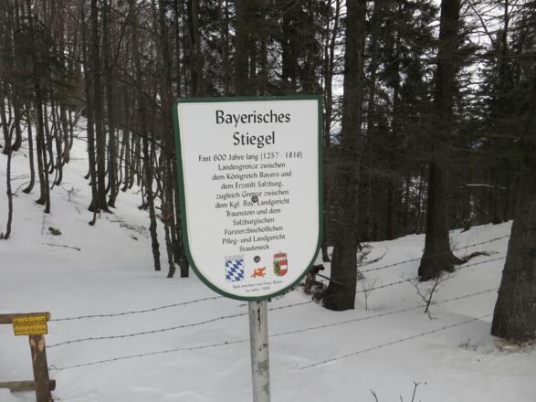 Einmündung des Wegs von  Anger / Steiner Alm