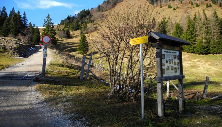 Der Beginn der Rundwanderung