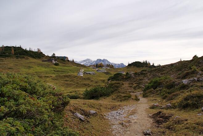 Die Durchkaseralmen, wo der Panoramaweg endet