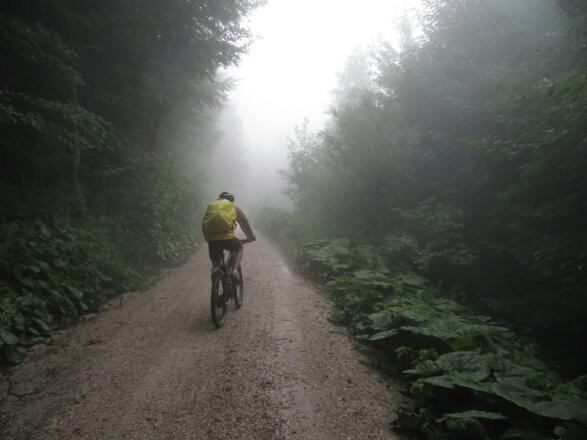Auch bei Regen eine schöne MTB-Tour!