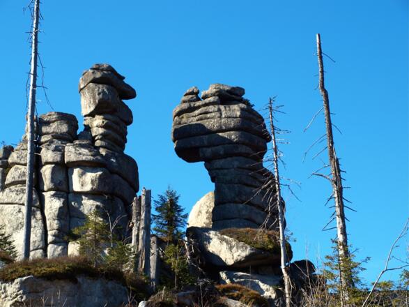Felsformationen am Weg zum Hochstein