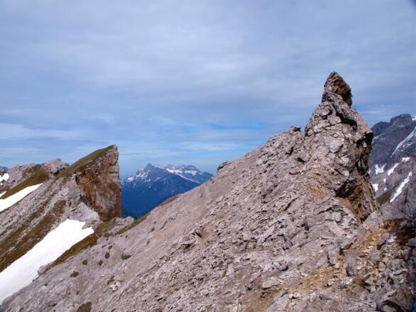 Am Grat beim Rückweg