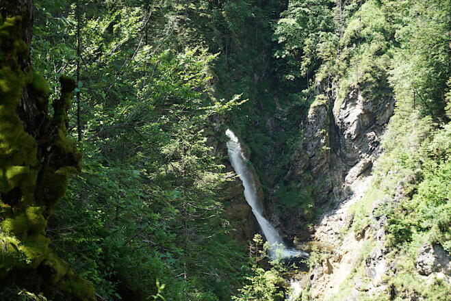 Wasserfall in der Röthelmoosklamm