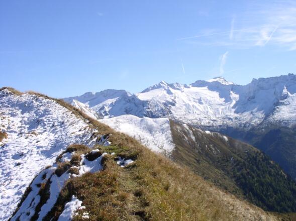 Rückblick am Grat mit Ankogel