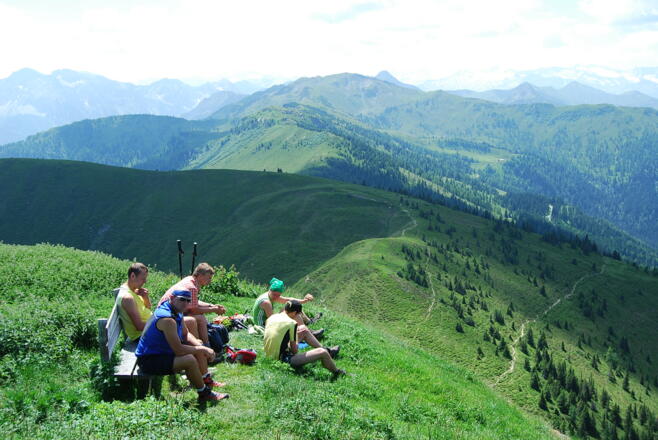 Blick von der Gabel Richtung Penkkopf und Gründegg