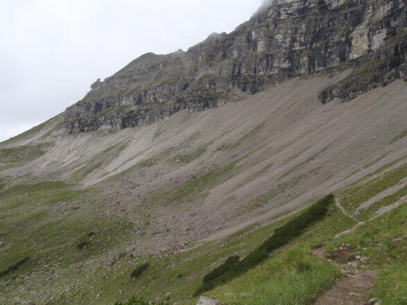 Das Rosskar unterhalb der Süd-Ost Wand des Hochvogels