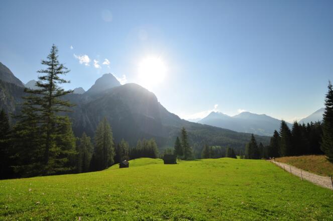 Fast ist es geschafft: Kurz hinter der Ehrwalder Alm ist es nicht mehr weit, aber einfach schön!