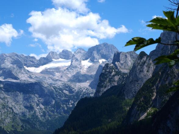 Dachsteinblick von der Seilbahn 1473m