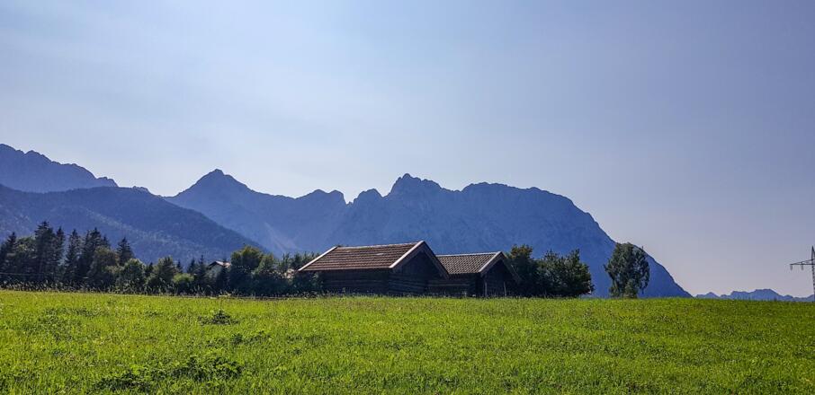 Blick auf das Karwendelgebirge