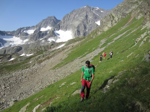 am Zustieg kurz vor der Rampe