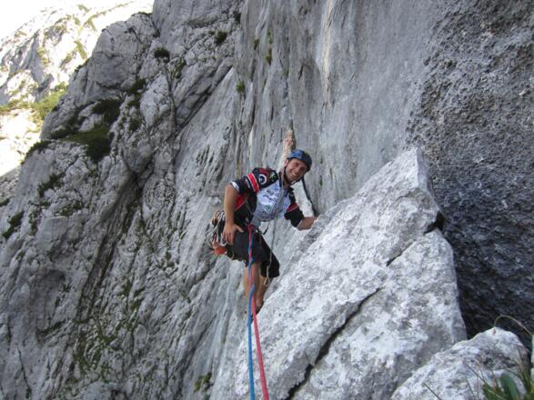 schöne Kletterstellen an der Großen Schuppe bei der Querung in den Trichter