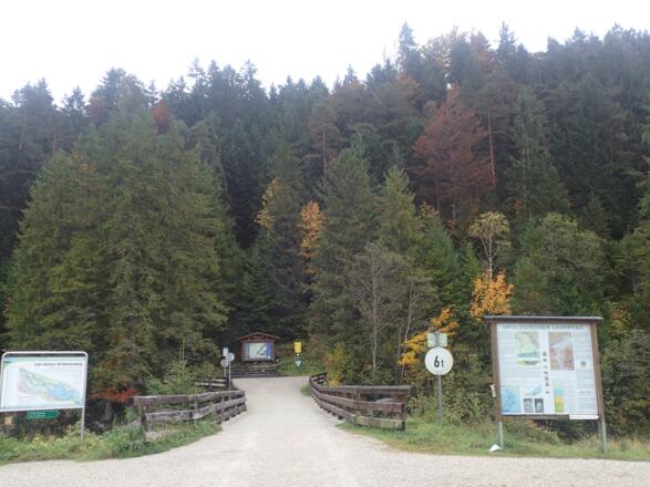 Start: Brücke über die Isar