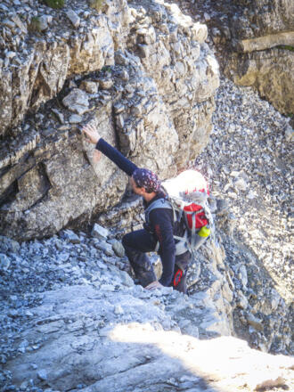 Kletterei an der Leilachspitze