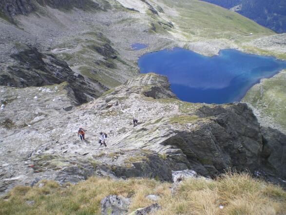 Beim Aufstieg oberhalb des Oberseitsees