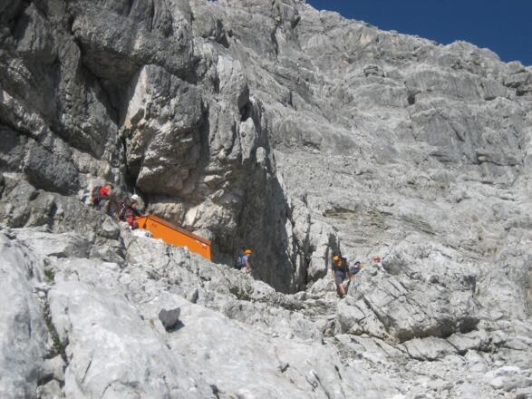 die Biwakschachtel in der Watzmann Ostwand