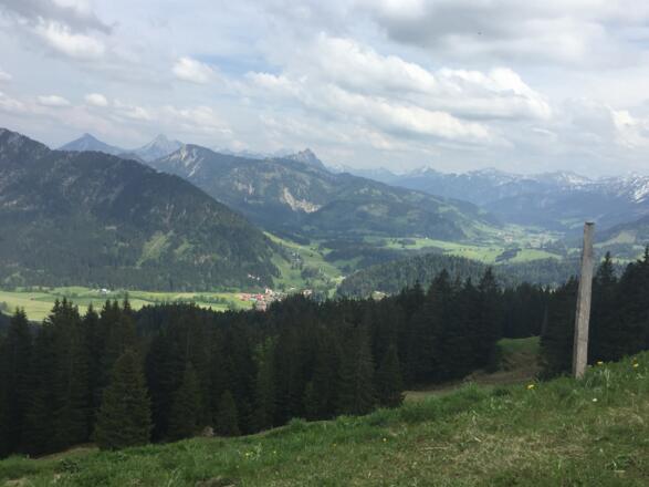 Unterjoch mit Einstein, Aggenstein und Breitenberg