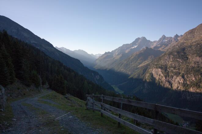 Ausblick bei der Hütte